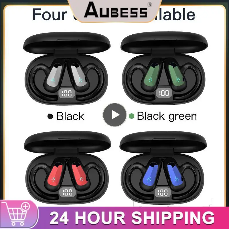 Nuovo Auricolare A Conduzione D'Aria Auricolare Wireless A Conduzione Ossea Con Gancio Per L'Orecchio Cuffie Sportive Antipolvere Impermeabili