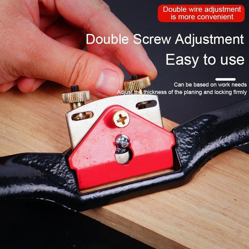 Woodworking Planer Adjustable Spokeshave Woodworking Plane Trimming Tools Hand Cutting Edge Chisel Carpenter Manual Accessories