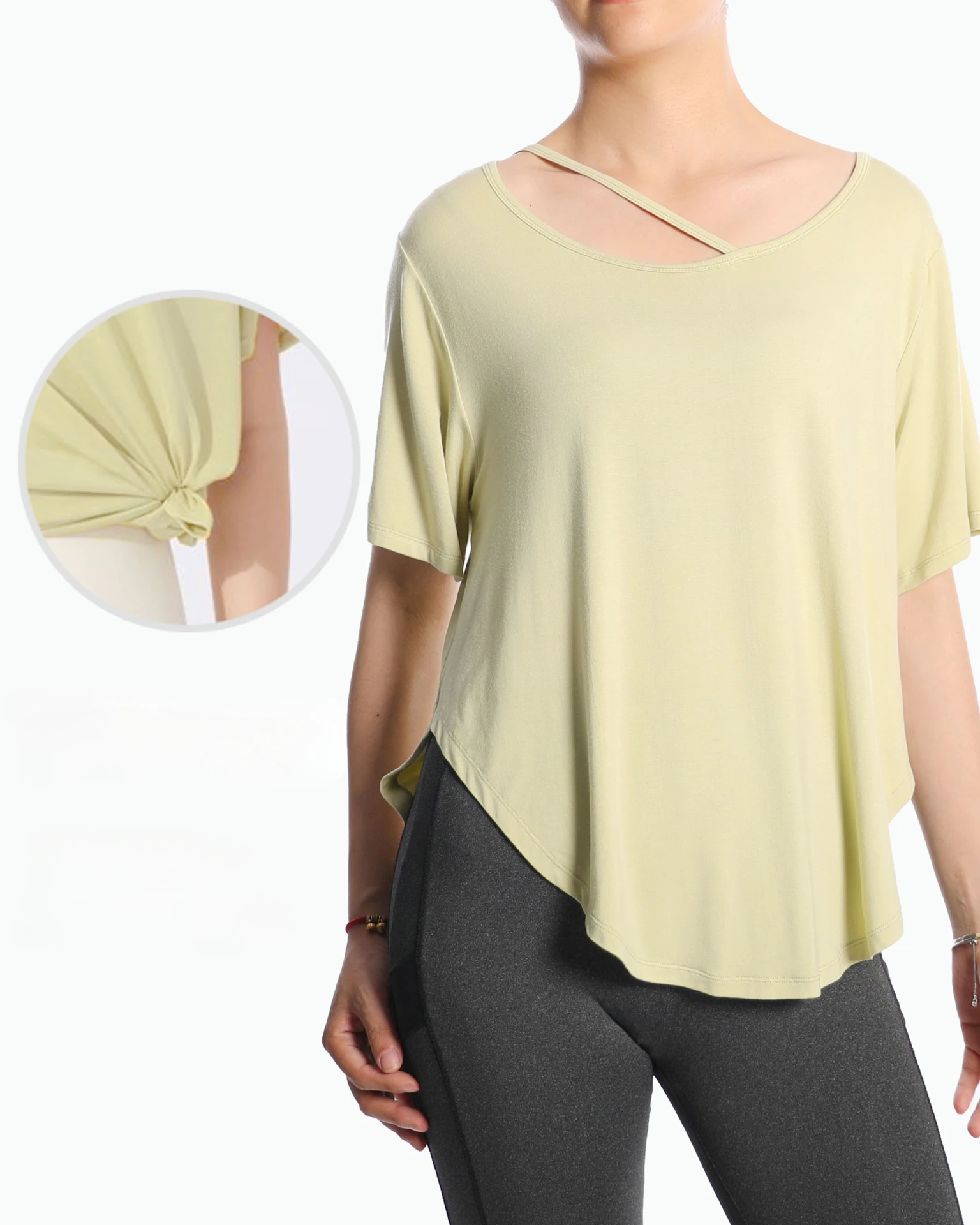 

Летний женский свободный спортивный топ для тренажерного зала, тренировок, фитнеса, костюм для йоги, бега, футболка с коротким рукавом, тонкая одежда для йоги, женская спортивная одежда