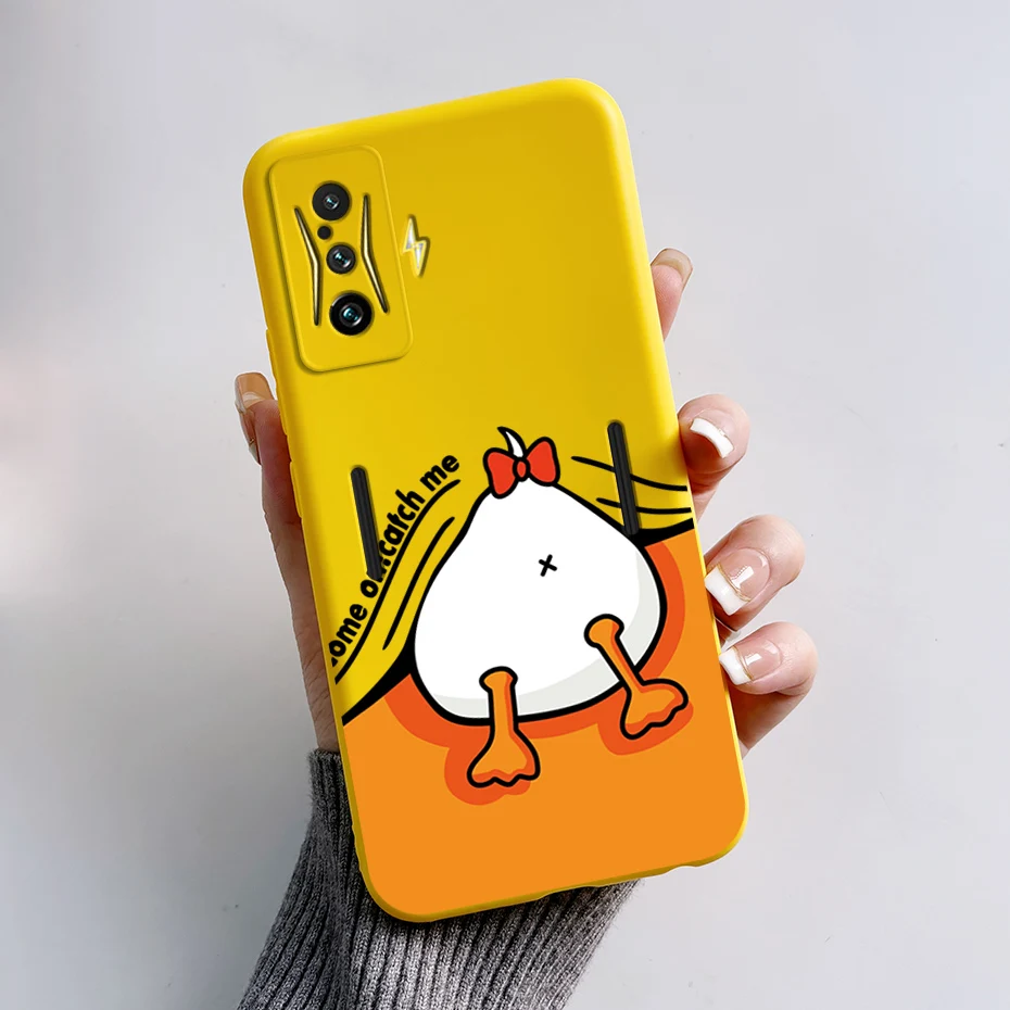 Silicone Soft Cartoon Frog Phone Case for Redmi K50 Gaming Edition