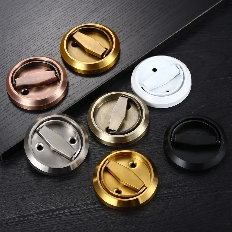 Stainless steel 304 single and double door lock sliding door pull lock Invisible hidden concealed embedded handle