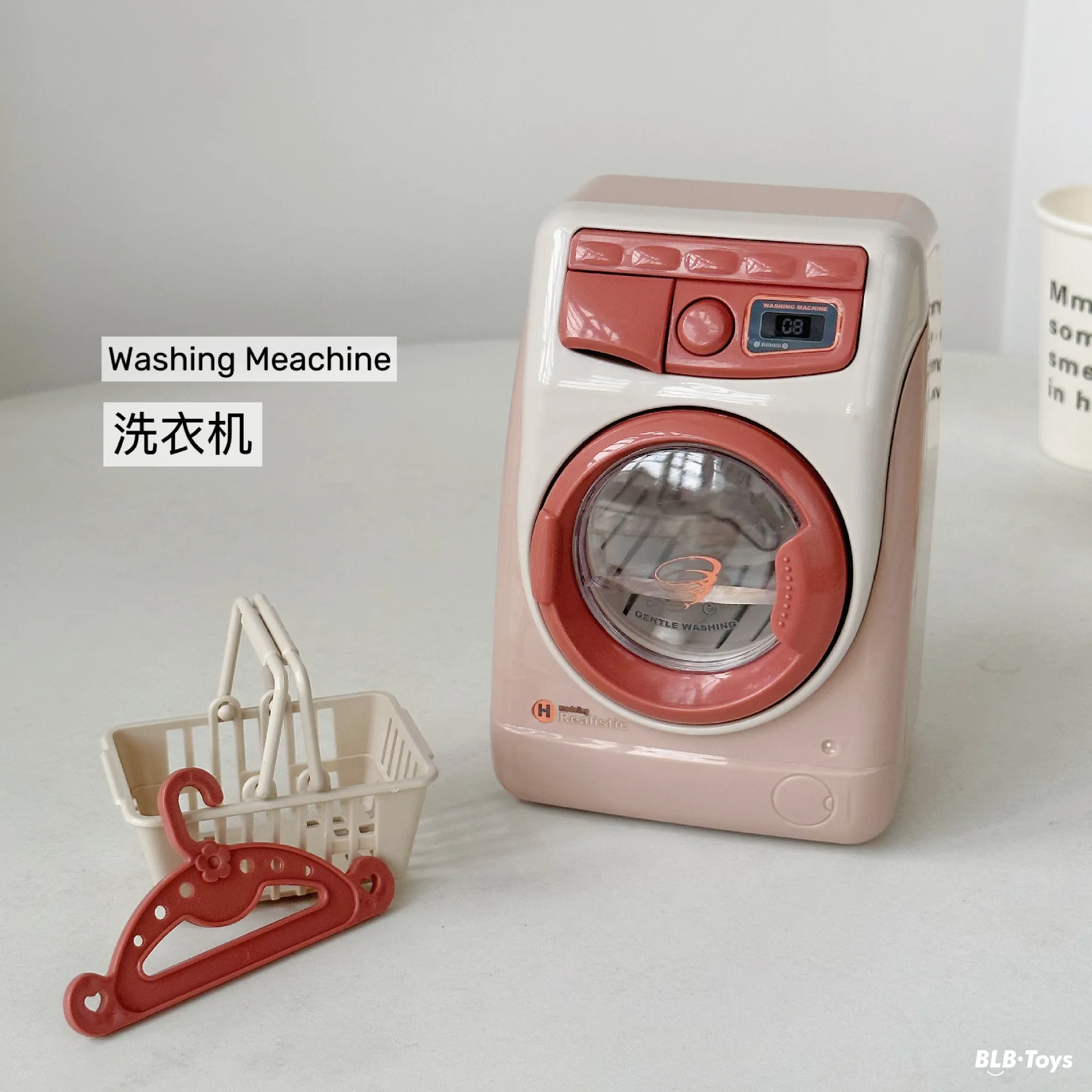 New Simulation Electric Washing Machine toy With Lighting Sound Kids Pretend Play Toys Set Mini Appliances Boys Girls Role Play