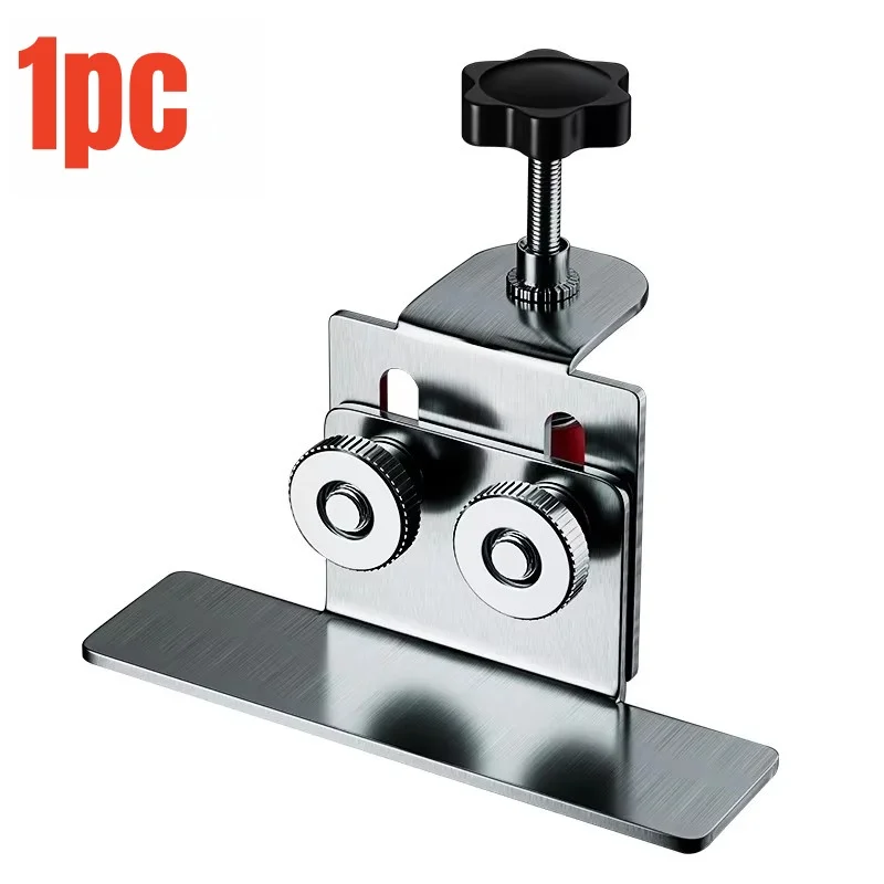Cabinet Door Quick Installation Tool Mounting Jig Bracket Stainless Steel Cabinet Frame Fixture Adjustable Woodworking Clamp