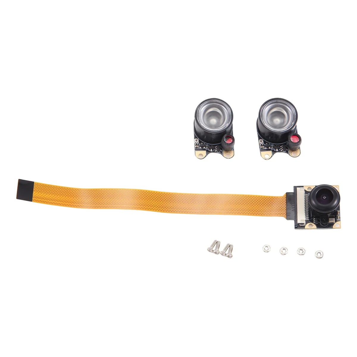 For Raspberry Pi 5/Zero/2W/W Camera Day and Night Vision Adjustable Focus Module, OV5647 5MP 1080P 130&deg; Viewing Angle