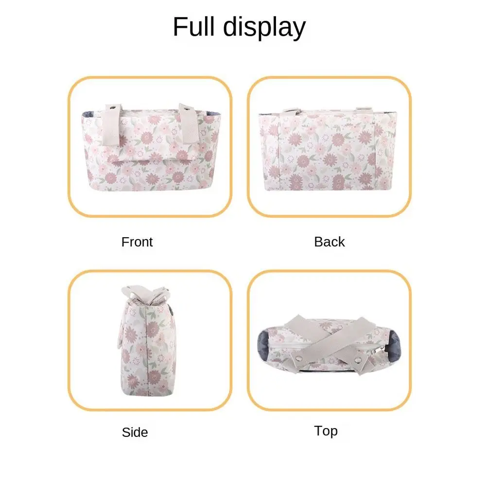 Large Capacity Baby Stroller Bag Hanging With Multiple Pockets Stroller Storage Hanging Bag Oxford cloth Magnetic Button