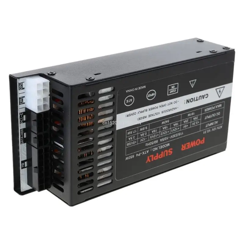 고성능 600W 풀 모듈 전원 공급 장치, 데스크탑 컴퓨터용 1U 플렉스 ATXs PSU, 110 264V 금속 빌드