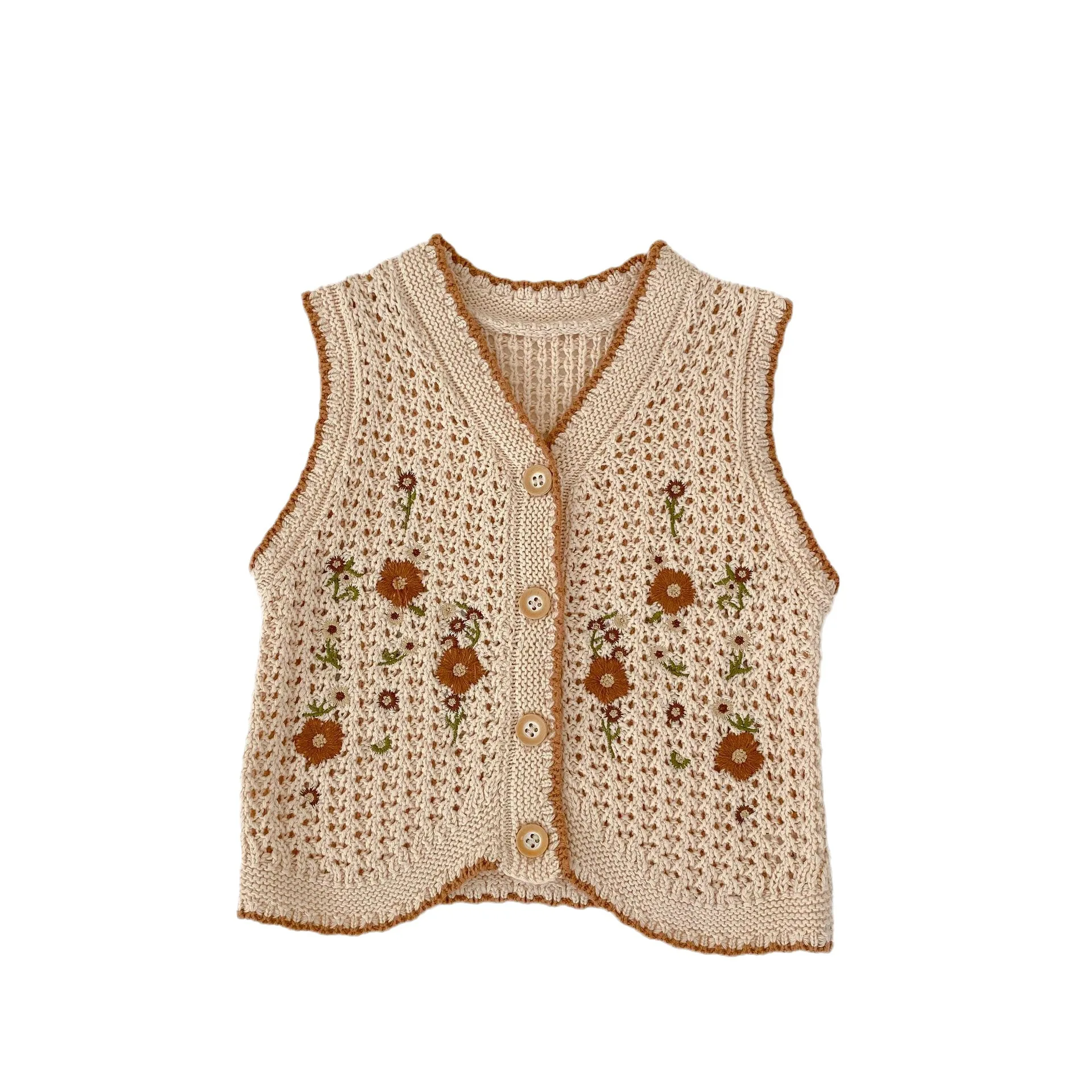 7308 Ins Baby Clothes Knitted Vest 2023 Autumn Fashion Hot Sale