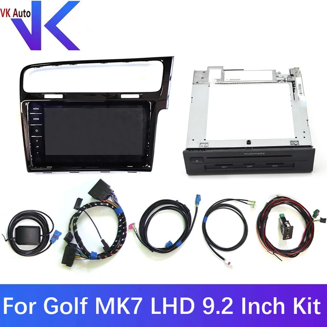 For VW Golf MK7 9.2 Inch Radio Screen Display Main Unit Unlock Main Unit  Carplay RHD Frame 3GD035049E