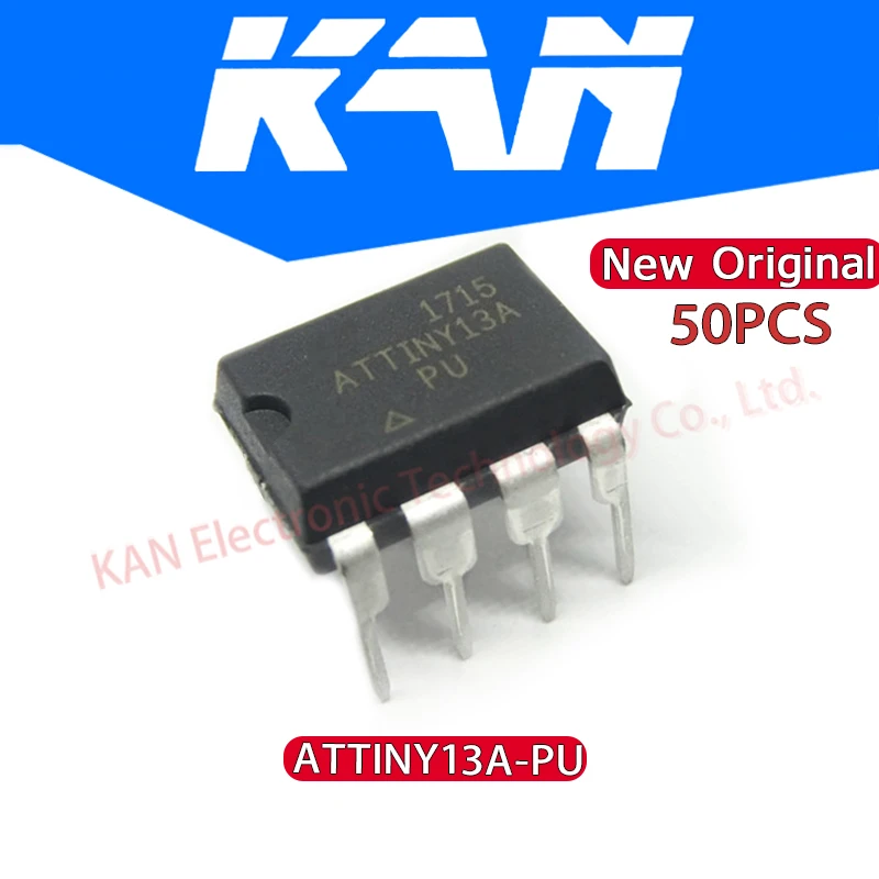 50 шт. ATTINY13A-PU DIP-8 ATTINY13A ATTINY13 DIP8 100% оригинальный новый |