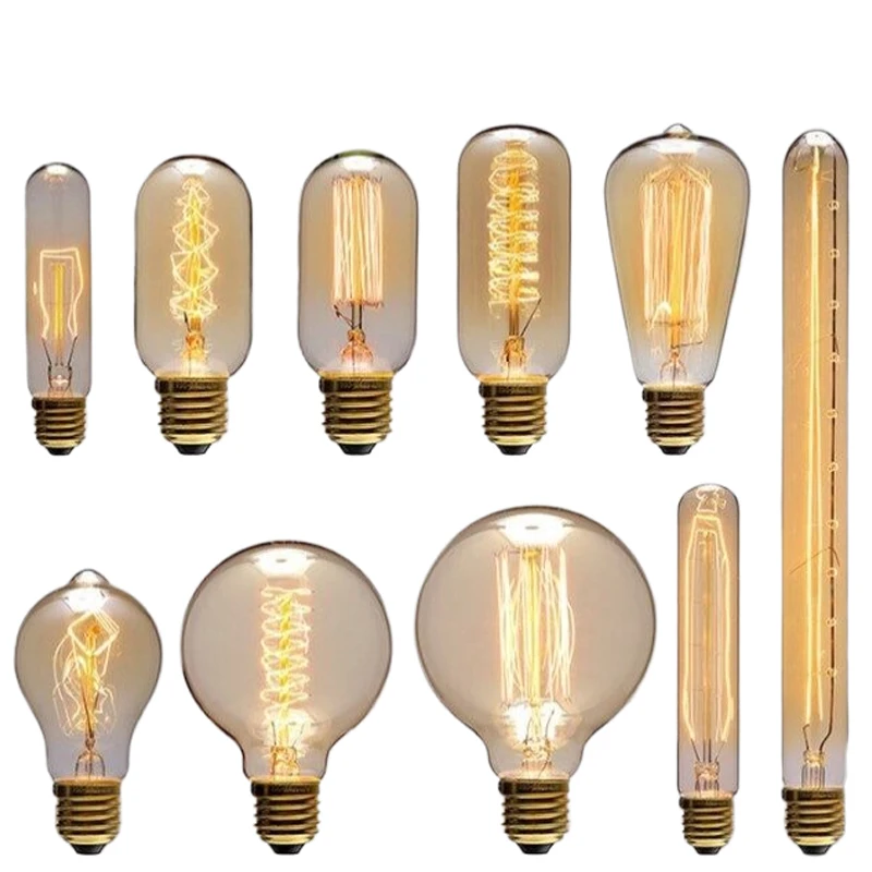 

Retro Spiral Ampoule Incandescent Light Bulb Dimmable Filament Bulb For Pendant Lamps Spiral Lamp