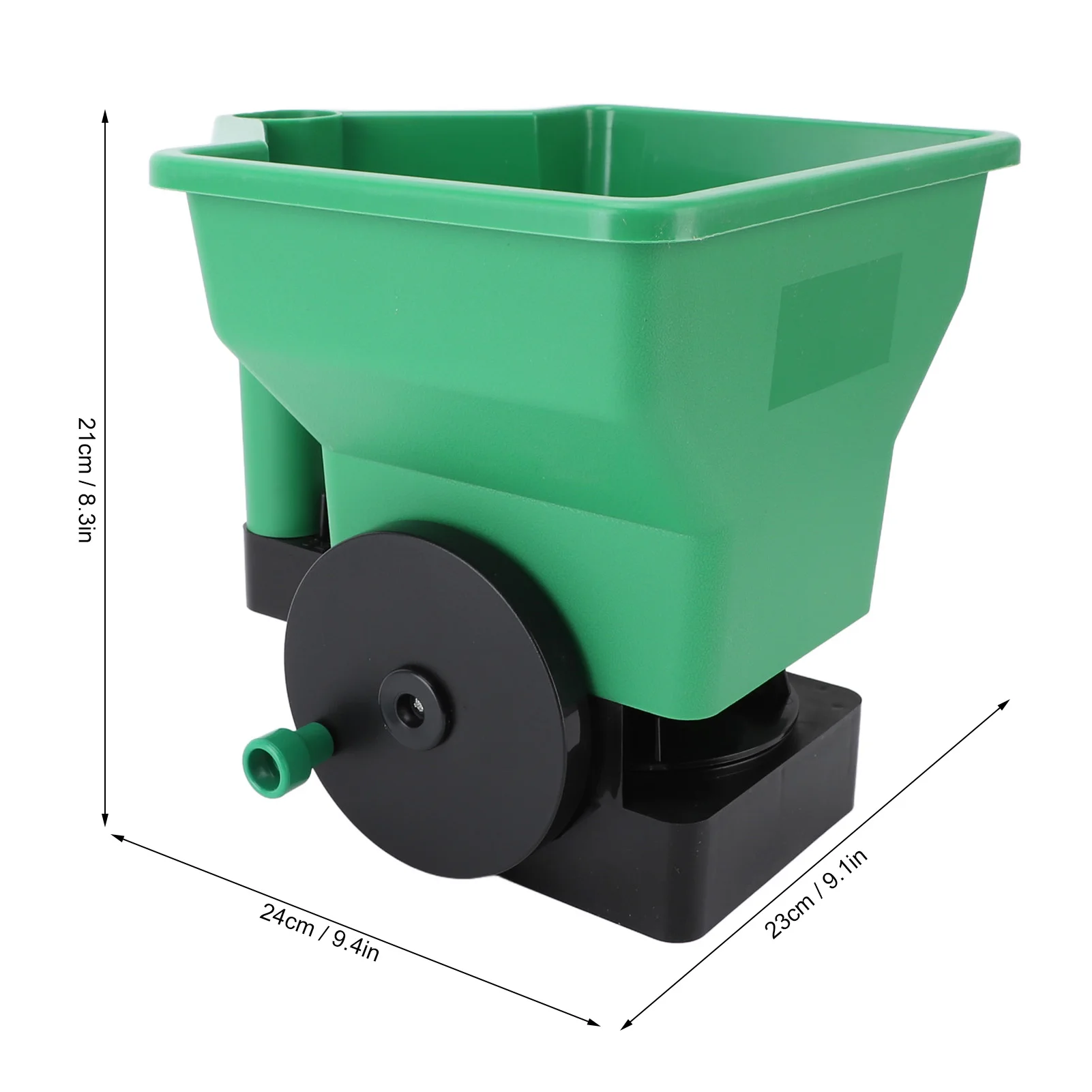 Hand Spreader 3L Manual Small Labor Saving Handheld Lawn Garden Spreader for Fertilizer Salt Green Small Manual Spreader