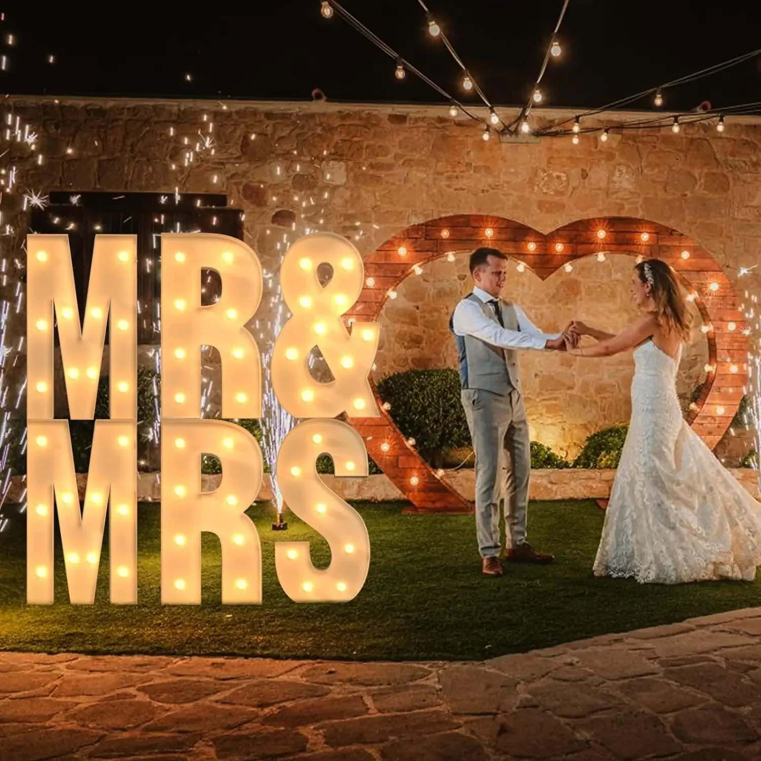 Eufony 4FT Marquee Numbers, Large Light Up Numbers 5 For 5th 35th 50th Birthday Party Decorations, Giant Light Up Number For Anniversary Decor, 4 Feet Mosaic Number 5 With LED Lights