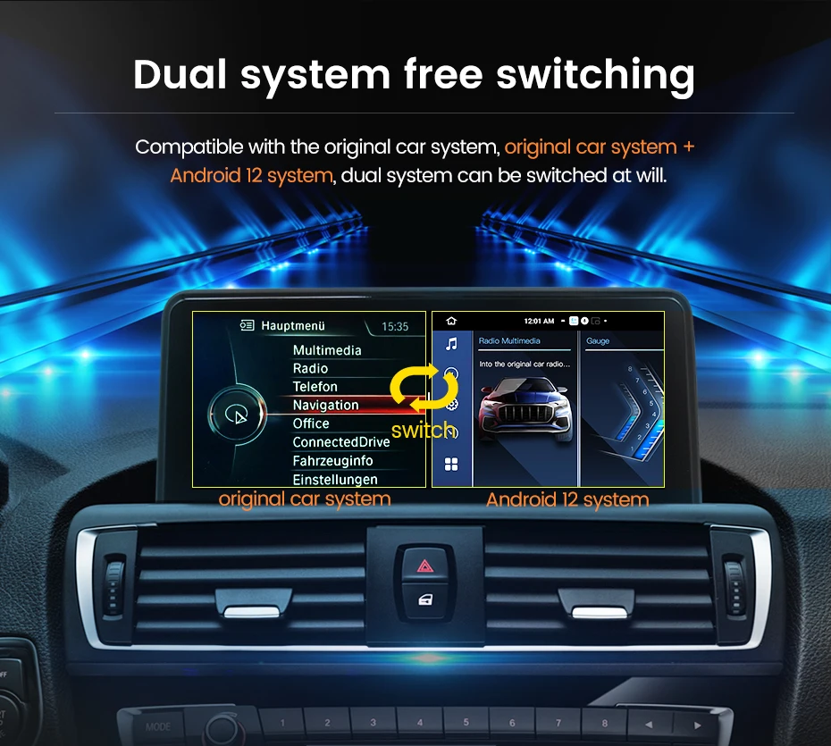 GONFEN 8.8" Android 13 Qualcomm 8-Kern Autoradio GPS Für BMW 3er E90 E91 E92 E93 5er E60 E61 6er - View #8