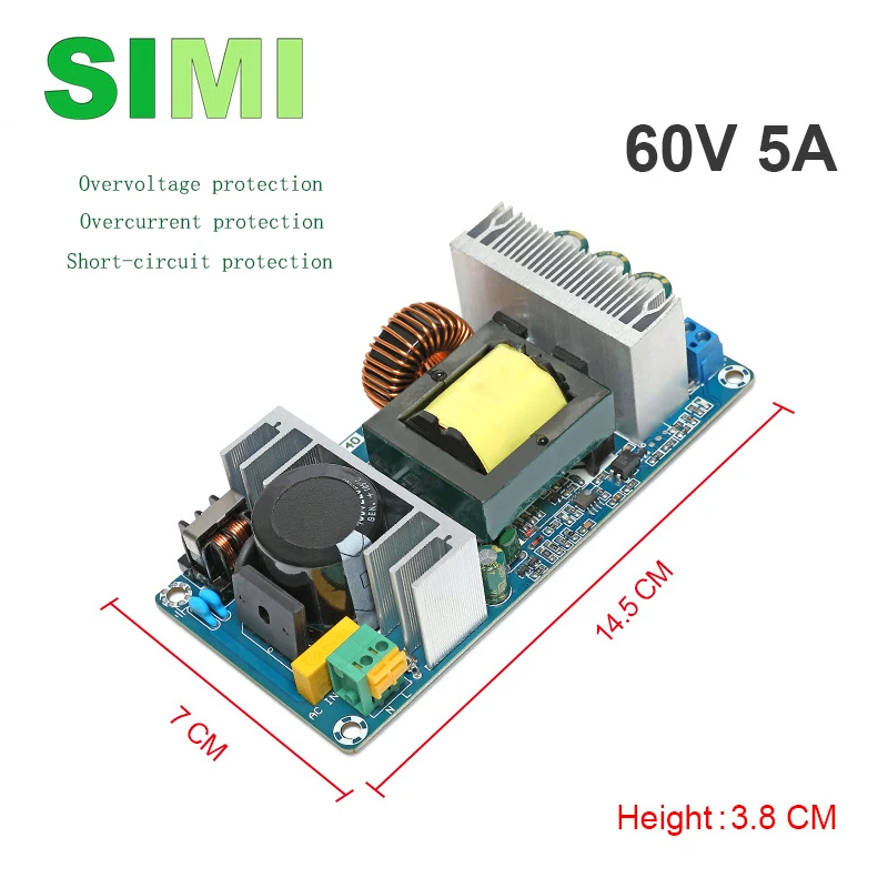 Description Picture 3 of itemAC100-240V to DC 5V12V 24V 36V 48V 1A 2A 3A 4A 5A 6A7A8A 9A Power Supply Module Board Switch AC-DC Switch Power Supply Board