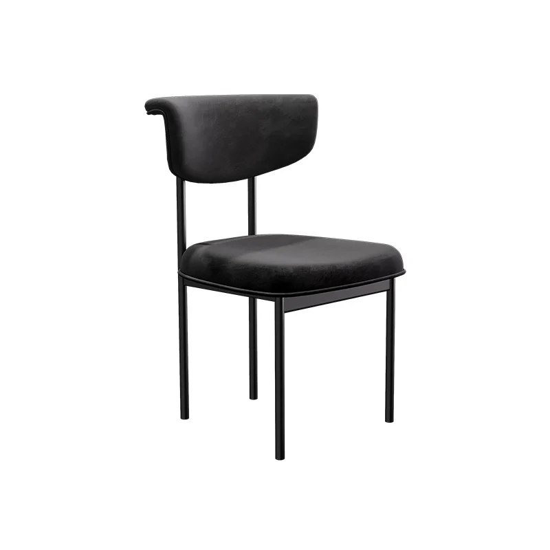 

Wyj Light Luxury Advanced Faux Leather Minimalist Home Designer Restaurant Dining Chair