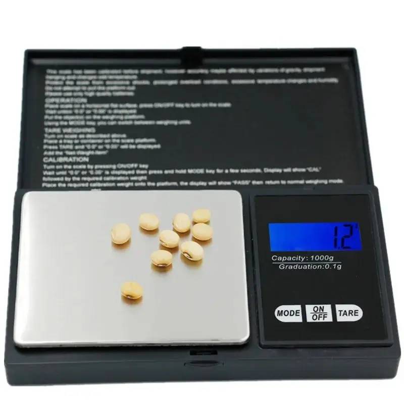 Jewelry Scale Jewelry Scales for Gold Sterling Silver Digital Scale Electronic Scales 100g/200g/300g/500g X 0.01g/0.1g Mini Pocket