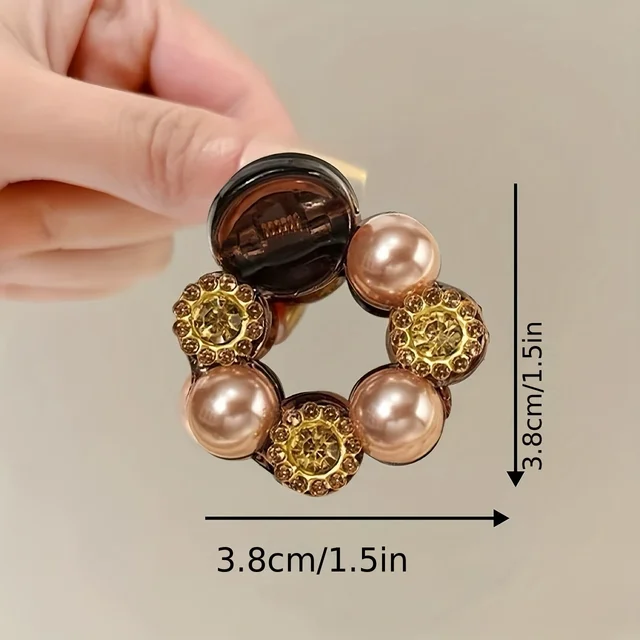 1pc Women’s Low-Profile Hairpin with High-Quality Water-Drop Embellishments, Simple, Curled Hair Accessories. 6