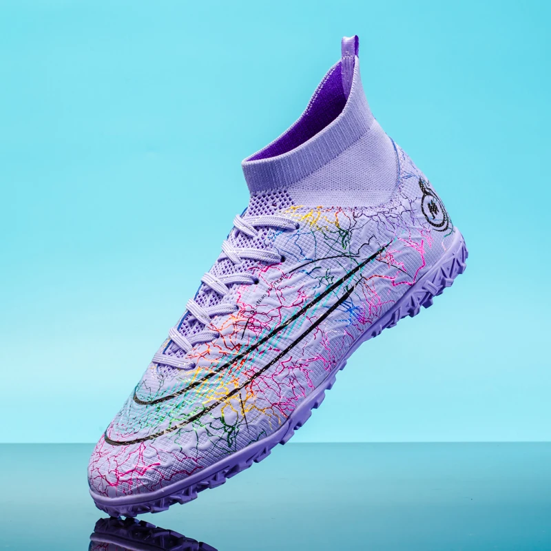 Men Soccer Shoes Kids Football Boots Women Professional Soccer Cleats Antiskid Chaussure Football TF/FG Outdoor Shoes