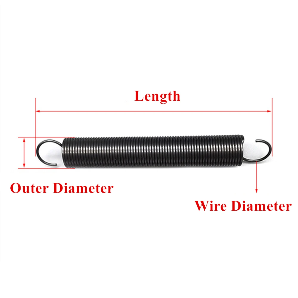 2 Molle A Trazione Con Doppio Gancio - Acciaio, 4mm Spessore, 28mm Diametro, 170mm Lunghezza - Foto 9