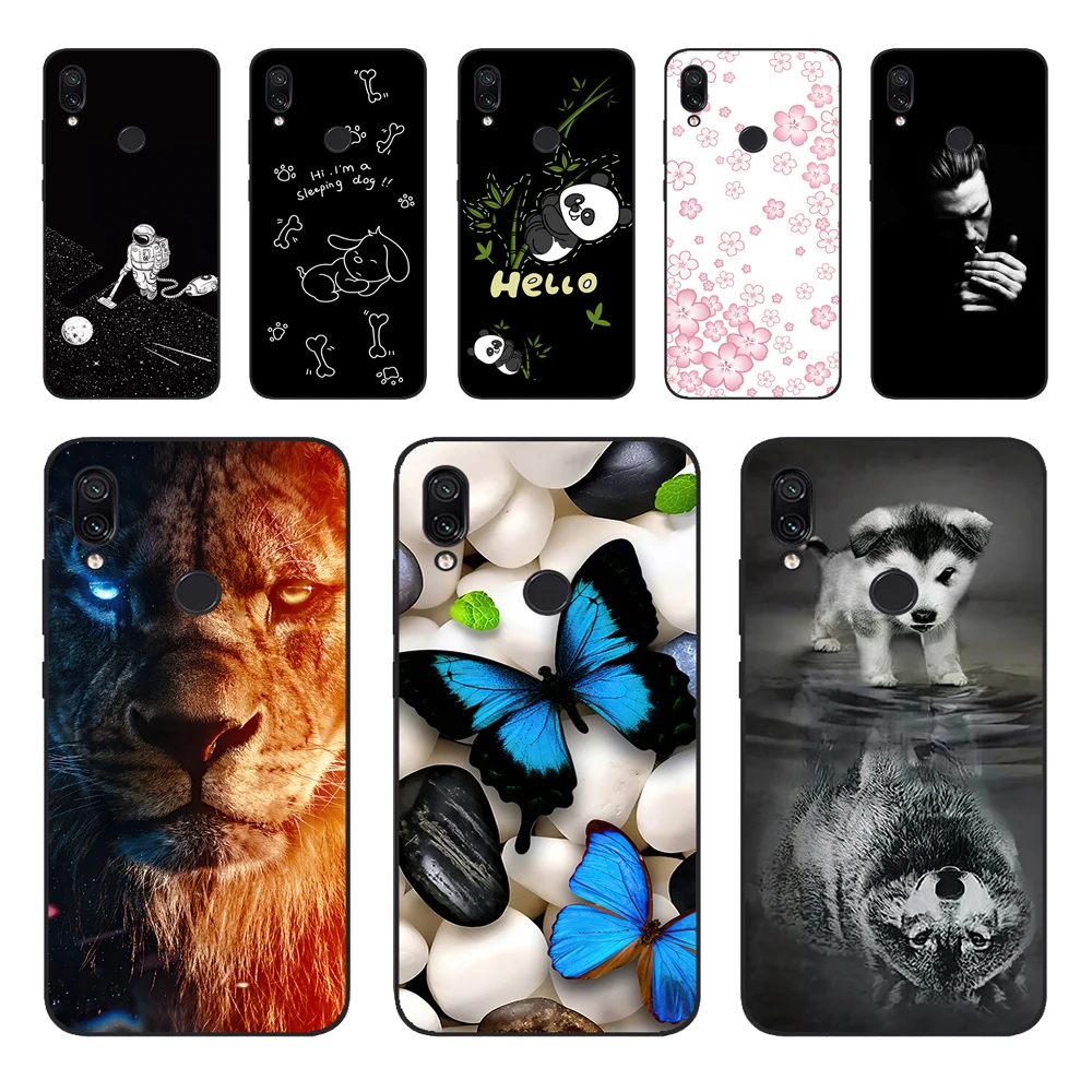 Per Xiaomi Redmi Note 7 Caso Pittura In Silicone Morbido Tpu Per Xiaomi Redmi Note 7 Caso 6.3 Pollici Fundas Coque Redmi Note 7 Pro Caso