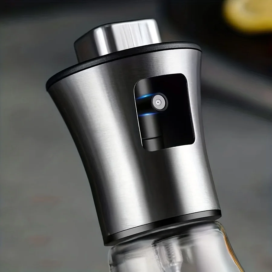 304 Stainless Steel Oil Spray Bottle Pressurized Spray Glass Oil Pot Kitchen Olive Edible Barbecue Bottle Restaurant
