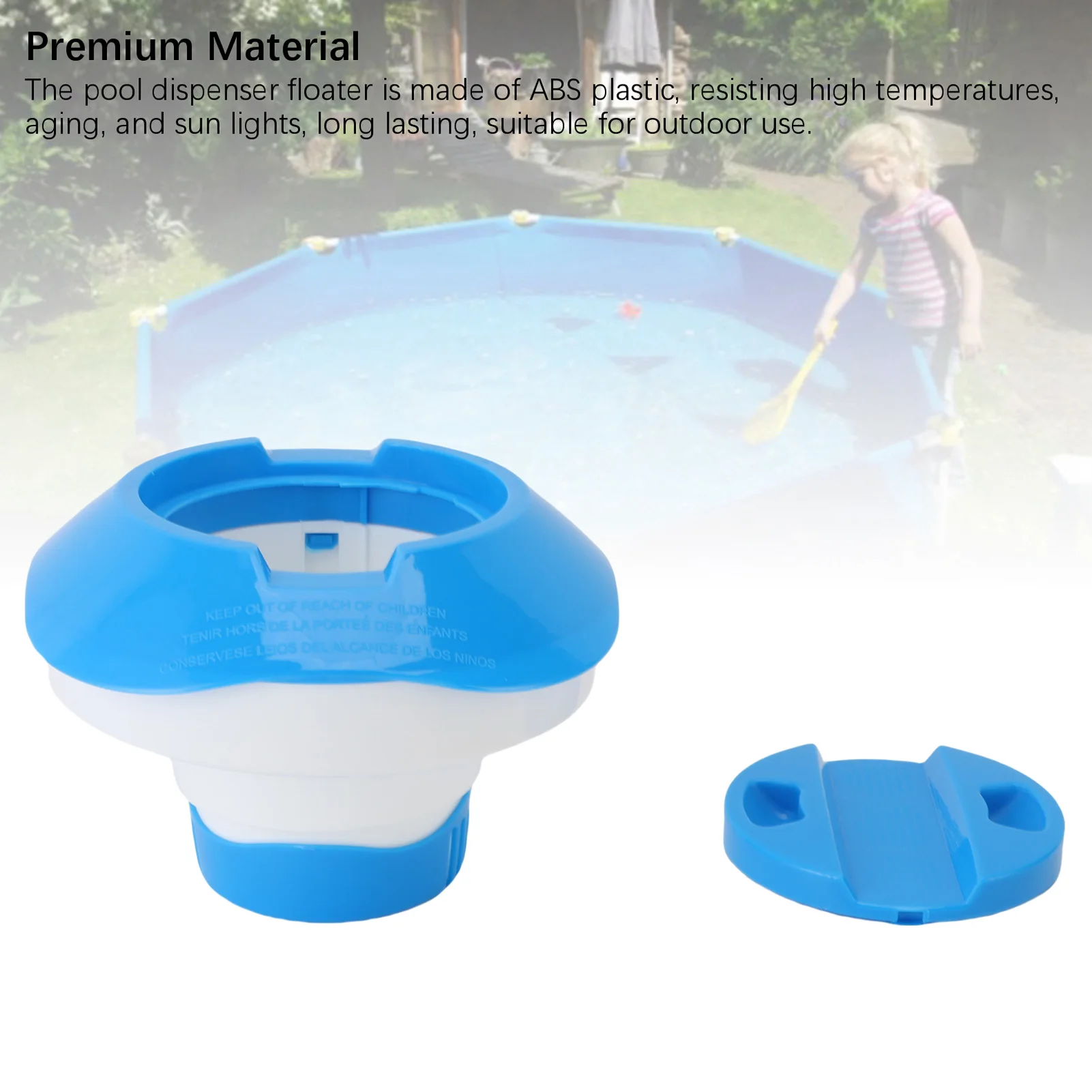 Pool Dispenser Automatic Slow Release Swimming Pool Floating Dispenser with Extendable Bottom Pool Dispenser Floater Pool Feeder