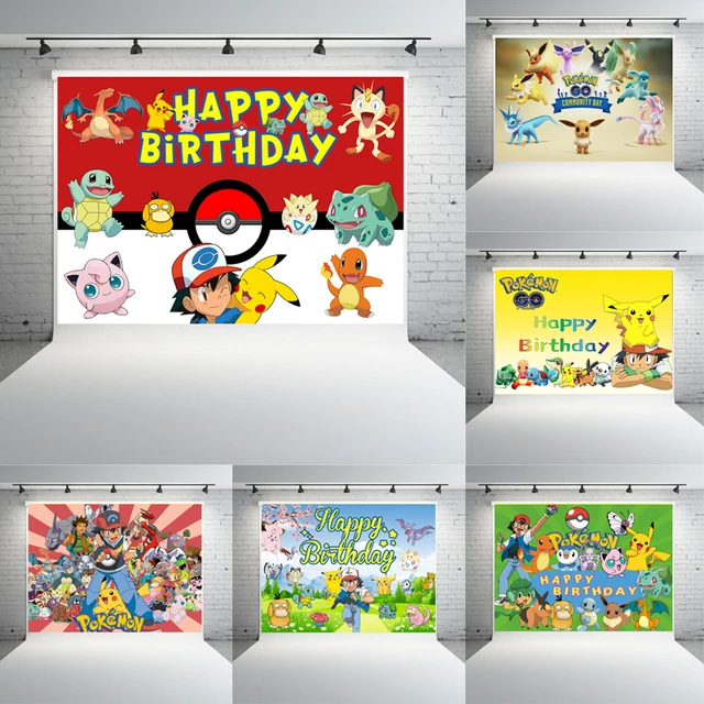 Pokemon Party Scene Setters Wall Decorating Kit with Props