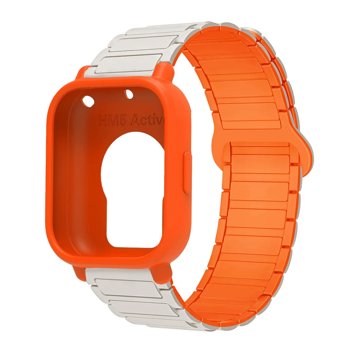 Enhanced Protective Case with Silicone Strap and Magnetic Sports Bands - Full Cover Screen TPU Soft Shell