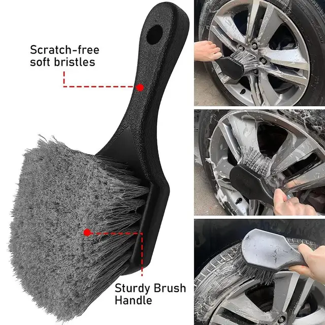 Car Wash Super Brush Microfiber Premium Wheels Brush Cleaning Detailing  Products For Cars Motorcycle Rim Wheel Hub Engine - AliExpress