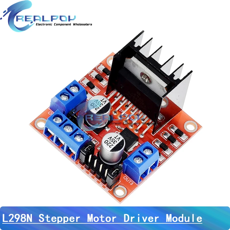 L298N Modulo Scheda Driver L298 Motore Passo-Passo Smart Car Robot Breadboard Peltier Ad Alta Potenza