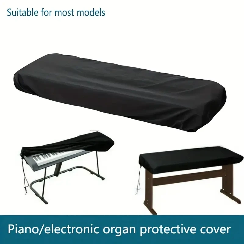 Piano Keyboard Cover 61/88 Key Digital Electronic Fabric Light Thin Breathable Heat Radiation Dustproof