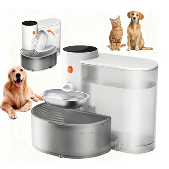 Stainless Steel Bowl Pet Intelligent Pouring Water Dispenser Automatically Purifies The Wireless Drinking Bowl For Dogs 1