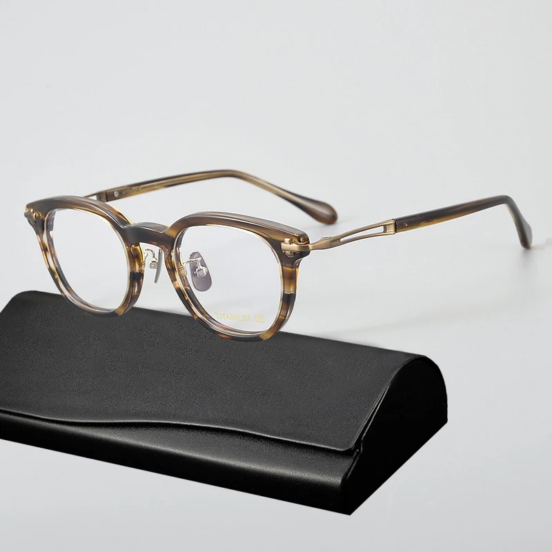 

Top Quality Acetate Optical Eyeglasses Frame for Men Women Vintage Square Myopia Glasses Frames Prescription Eyewear Male Oculus