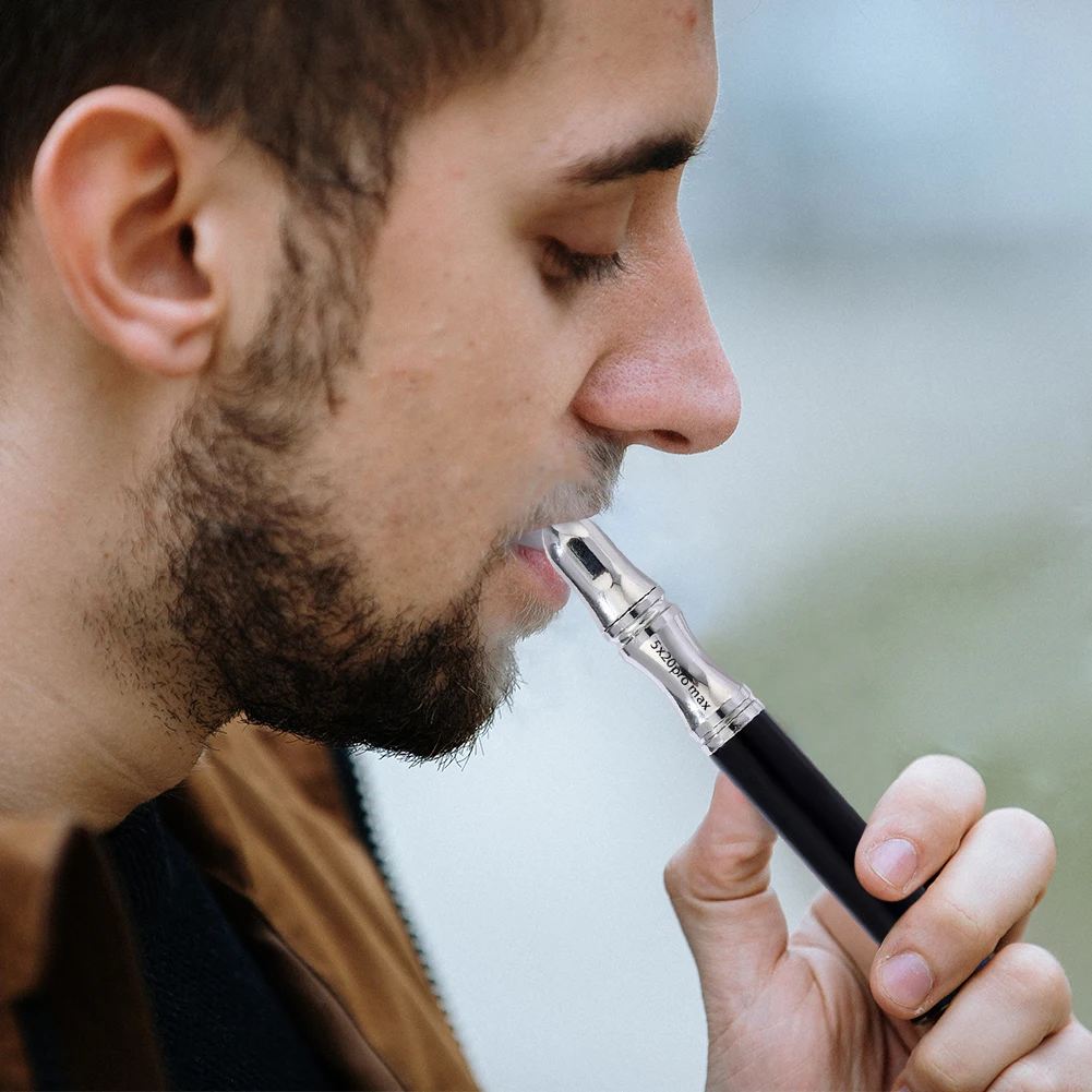 Titanium Steel Breathing Necklace for Stress Anxiety Relief Quit Smoking Stick Necklace Stop Smoking Aids Fidget Necklaces