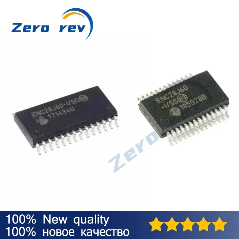 

2-10Pcs 100% New Free Shipping ENC28J60-I/SS ENC28J60 SSOP-28 ENC28J60-I/SO ENC28J60-ISO SOIC-28