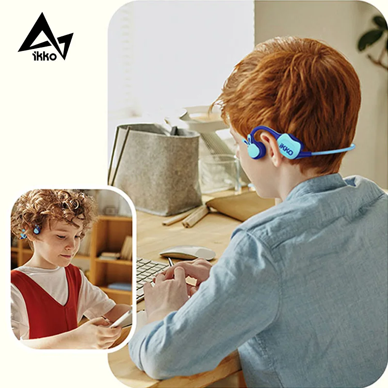

Ikkolot H18 Pro Kids Bone Conduction Headphones Ear-Care Earphones Earbuds for Children