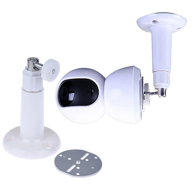 Camera Holder Camera Holder Stand Security Camera Bracket Security Wall Mount Bracket Security Camera Mount 1Pc Base Bracket Smart Camera No Drilling Sticking Hoisting Wall Hanging Inverted Installation Holder Indoor Camera Mount