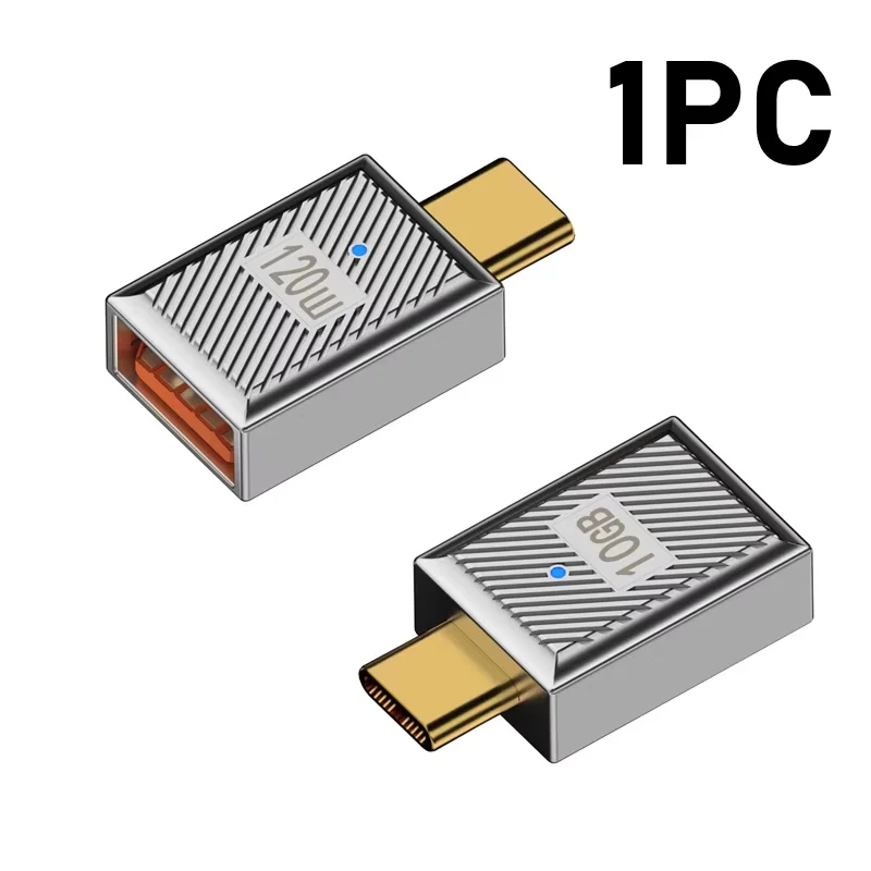 High-Power USB Type C OTG Fast Charge and Data Sync Adapter