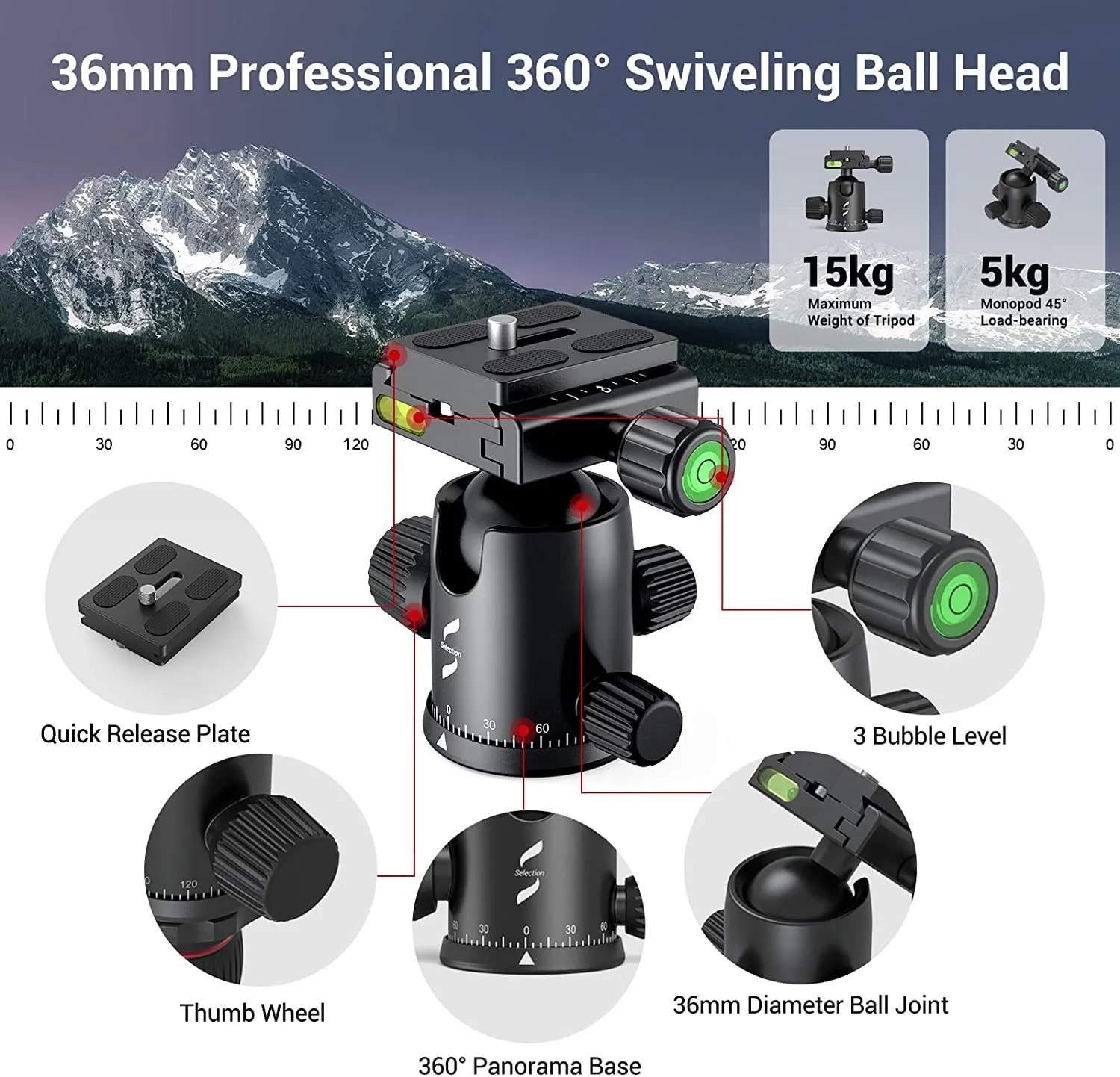 SmallRig 淮 ˷̴ ī޶ ﰢ, ,  ̽ DSLR ﰢ, 360    3474 , 78 ġ