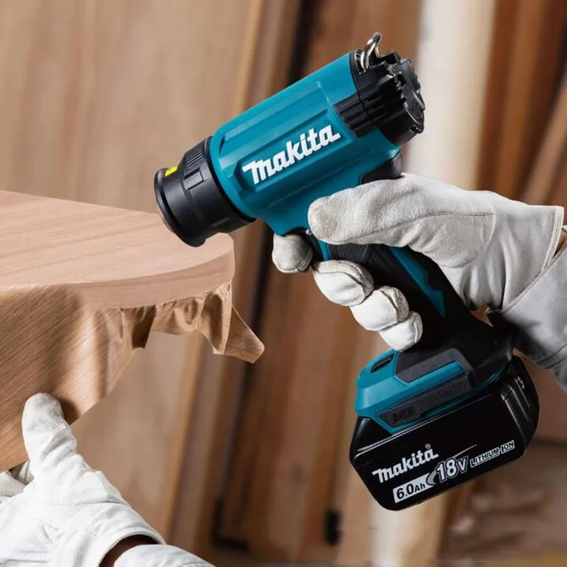 Makita DHG181 18V Heat Gun Cordless Temperature Control 150-550°C Portable Rechargeable Car Film Heat Shrink Tube Hot Air Gun 5