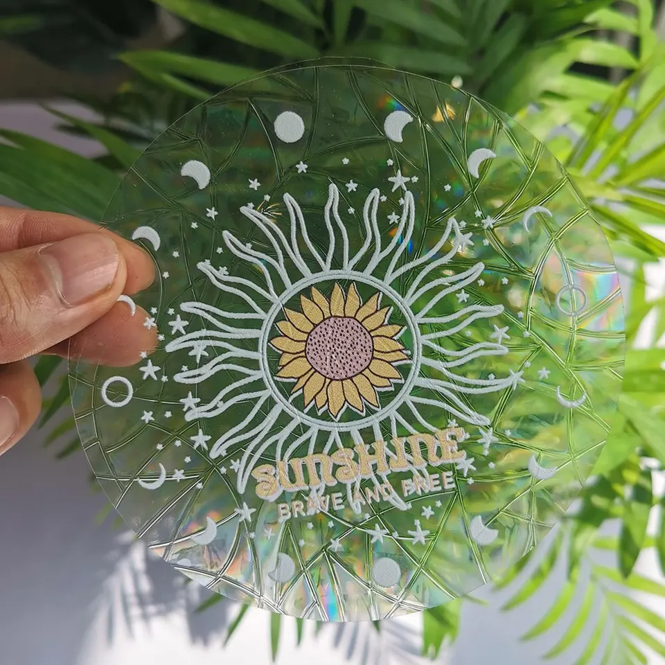 Adesivi Finestra Arcobaleno Suncatcher - 42 Pezzi In PVC Effetto Prisma Per Vetri, Motivi Animali