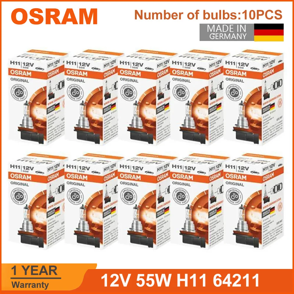 오스람 오리지널 라인 H11 64211 PGJ19-2 자동차 할로겐 헤드라이트, 안개..