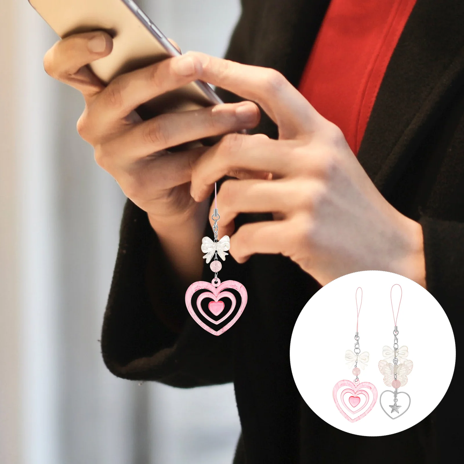 

2pcs Phone Charms Hanging Phone Charms Phone Ornament Cute Phone Charm Decorations