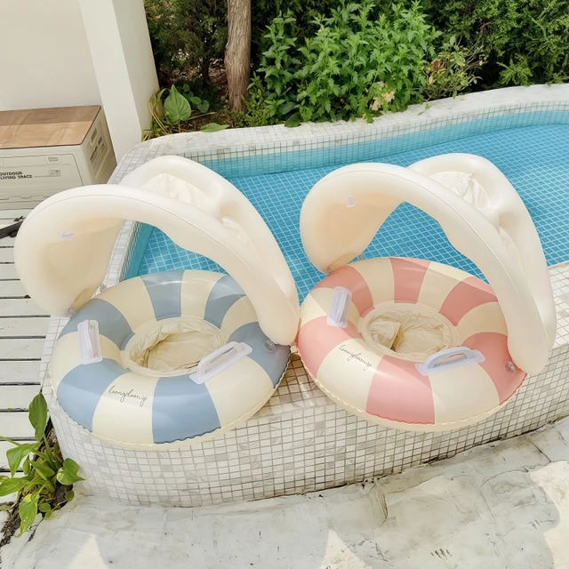 Baby Swimming Ring Safety Pant Seat Toddler Pool Float With Detachable Sunshade Inflatable Float Pool For Baby,Summer Pool Party 2