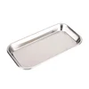 1PC Stainless Steel Cosmetic Storage Tray Tattoo Equipment Tray Doctor Surgery Dental Tray Fake Nail Tray Tool 3