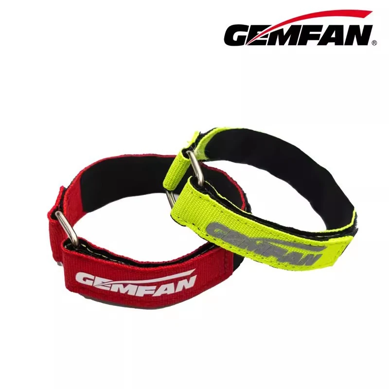 Gemfan Sangle Batterie LIPO 16x250mm Jaune/20x250mm Rouge pour FPV