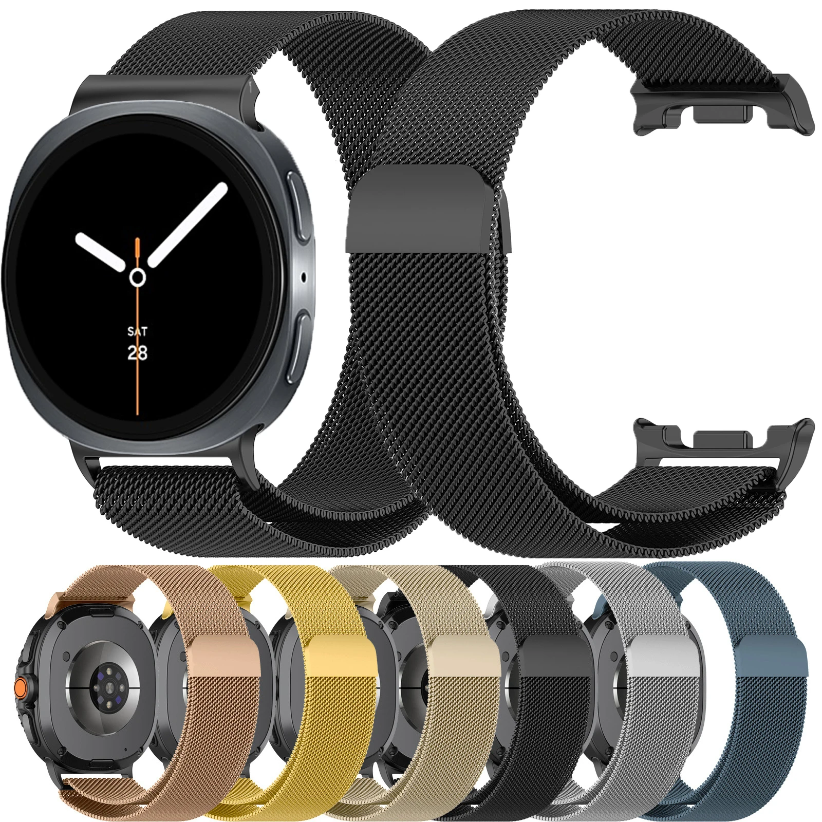 Stainless Steel Magnetic Milanese Loop Wristband Bracelet