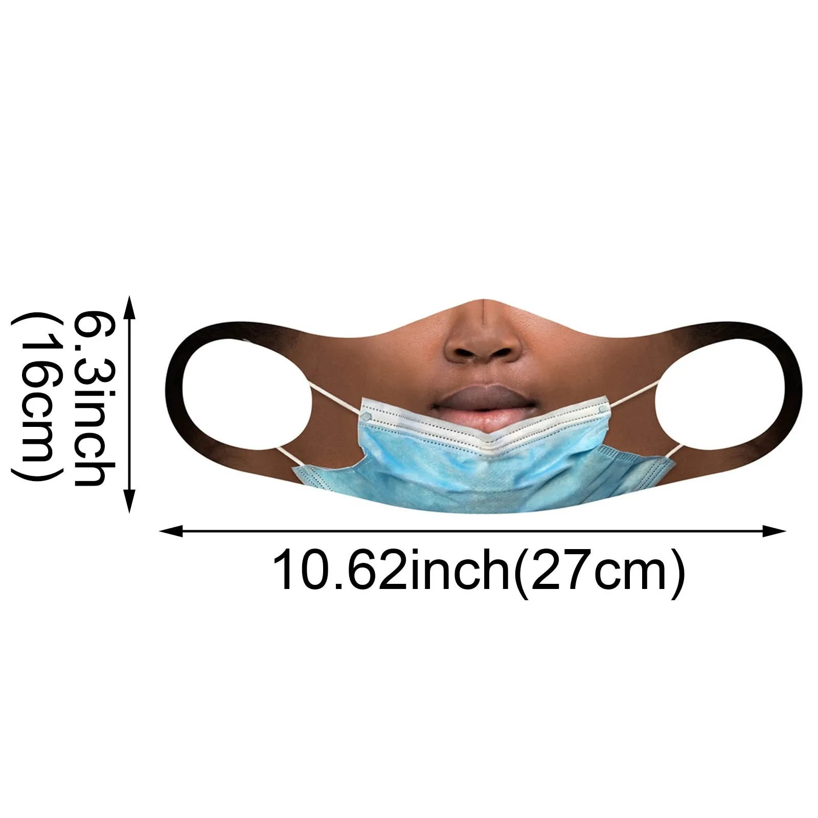 маска Outdoor Washable And Reusable Adult Protective Masks Fun And Funny Oral Print Neutral Mask Long-Wear Comfortable Mask