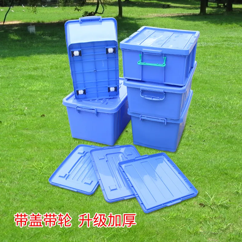 

Wholesale Thickened Plastic Turnover Box Wheeled Covered Tableware Box Storage Box Logistics Transport Box Dishwashing Box Stora
