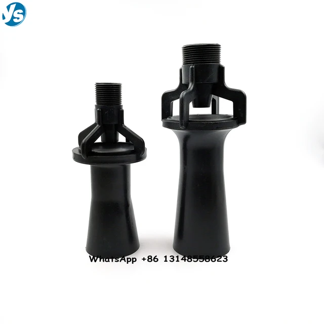 1Pc 1/4 "3/8" 1/2 "3/4" Bspt Szál Alakú Venturi Spray -Fúvóka Vegyes Áramlás Keverés Elektroforetikus Medence Műanyag Sprinkler